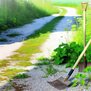 How to Fix a Gravel Driveway Overgrown with Grass