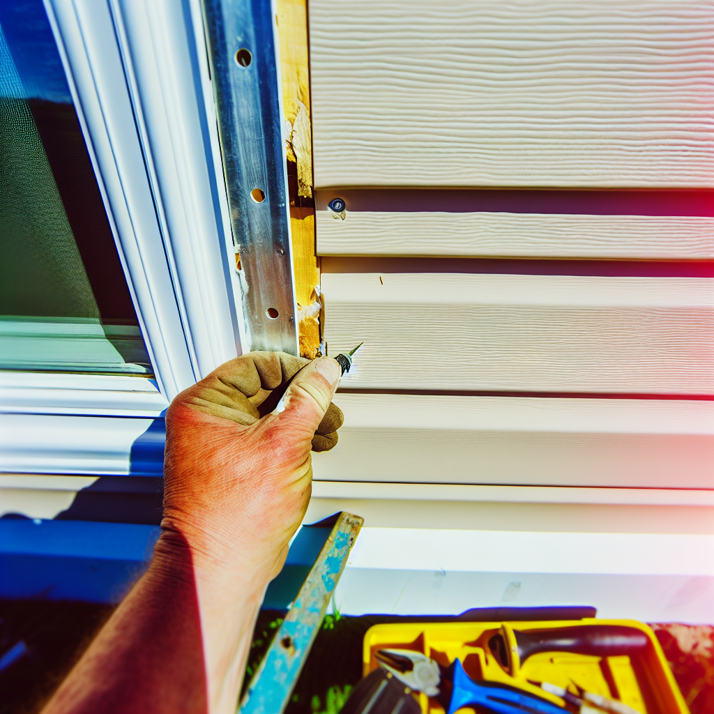 how to fix holes in vinyl siding