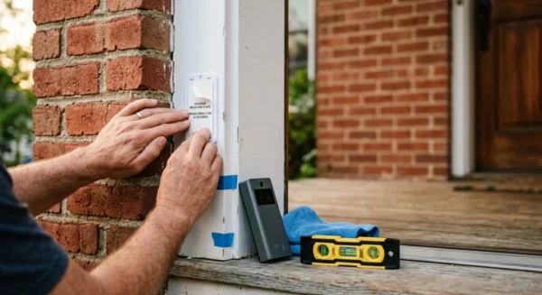 how to install ring doorbell on brick without drilling